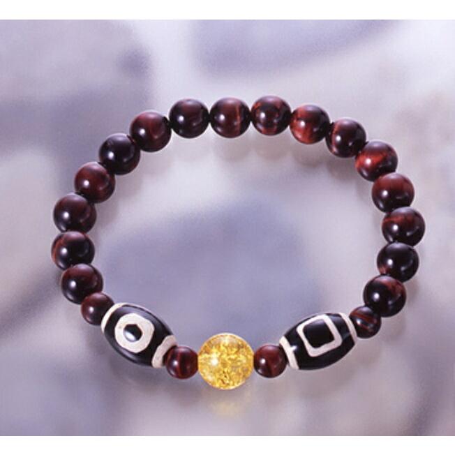 爆裂黄水晶天珠ブレスレット 爆裂黄水晶 天地天珠 赤虎目石 浄化 種類 相性 運気 エネルギー スピリチュアル チャクラ 人気 波動 ジュエリー 防御 パワー シト… | 