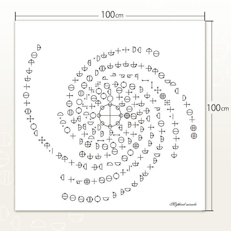 カタカムナ　3重ガーゼケット 約100×100cm 丸山修寛先生監修 カタカムナ クスリエ 薬絵 クスリ絵 綿100％ ガーゼ |  | 02