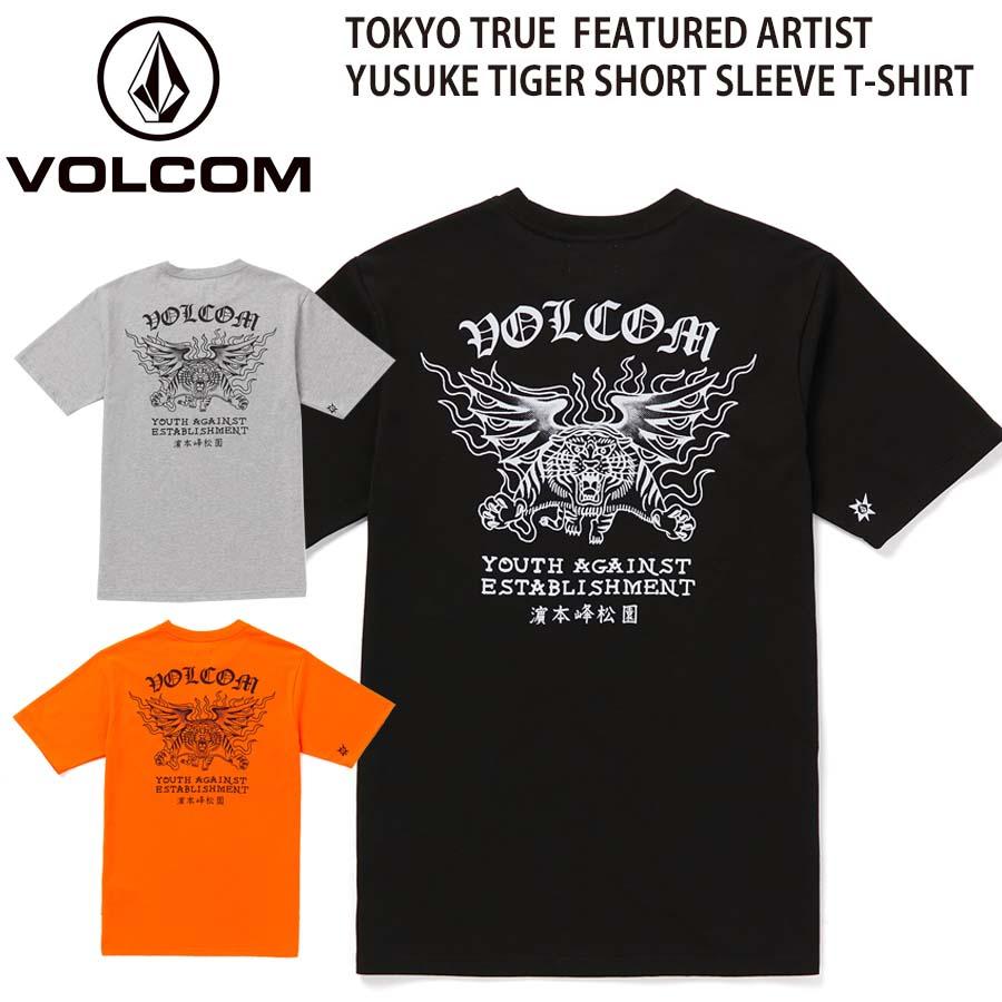 正規品 VOLCOM ボルコム メンズ 半袖 Ｔシャツ AF312400 TOKYO TRUE FEATURED ARTIST YUSUKE TIGER 半袖Tシャツ 寅 タイガー 虎 2024 ヴォルコム ブランド｜screamer｜02