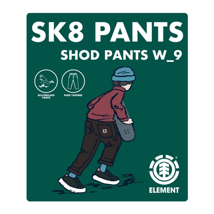 正規品 ELEMENT エレメント メンズ パンツ ペインターパンツ ストレッチパンツ BC022-705 SHOD PANTS W_9イージーパンツ チノパン デニムパンツ BC022705｜screamer｜03