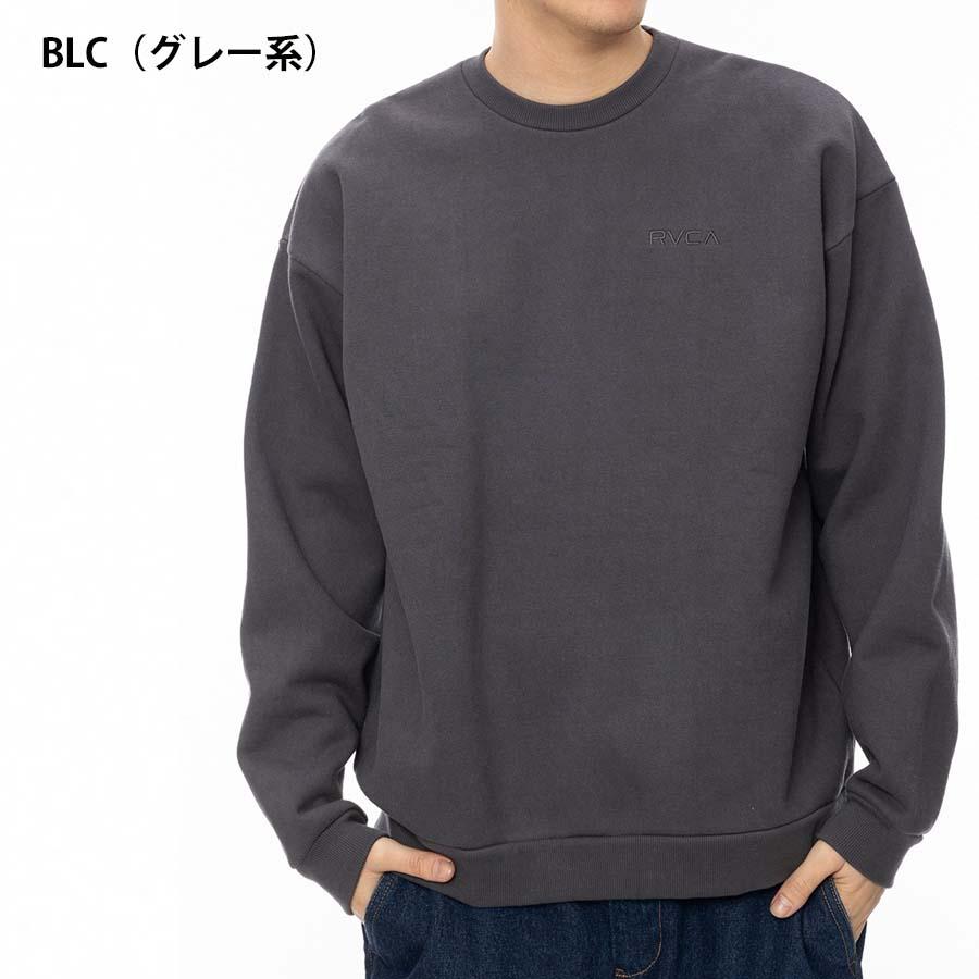 RVCA 正規品 ルーカ 裏起毛 メンズ 丸首 トレーナー BE042-032