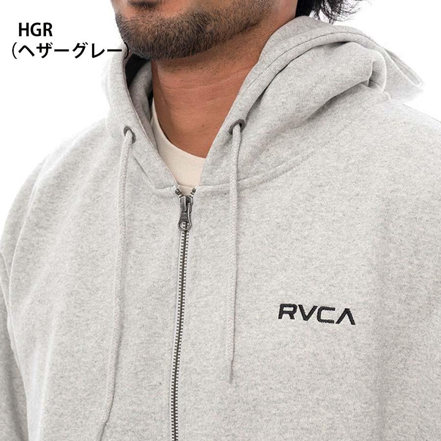 正規品 RVCA ルーカ メンズ 裏起毛 ZIP パーカー BE042-044 FAKE RVCA ZIP HD ジップパーカー BE042044 大きめ 前開き フルジップ ロゴ  USサイズ ルカ ブランド | RVCA | 04