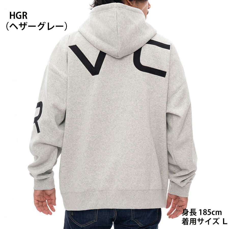 正規品 RVCA ルーカ メンズ 裏起毛 ZIP パーカー BE042-044 FAKE RVCA ZIP HD ジップパーカー BE042044 大きめ 前開き フルジップ ロゴ  USサイズ ルカ ブランド | RVCA | 05