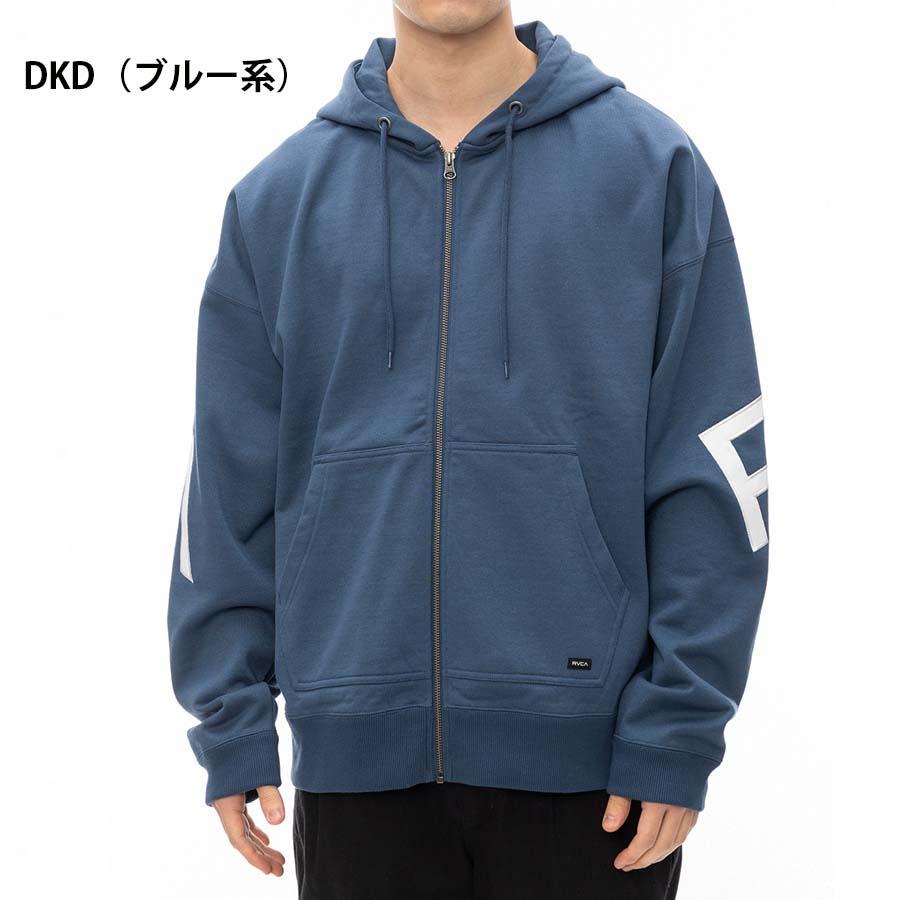 正規品 RVCA ルーカ メンズ 裏起毛 ZIP パーカー BE042-044 FAKE RVCA ZIP HD ジップパーカー BE042044 大きめ 前開き フルジップ ロゴ  USサイズ ルカ ブランド | RVCA | 06