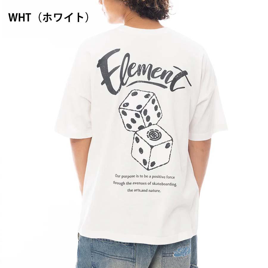 Tumbling Dice Tシャツ ホワイト ELEMENT（エレメント） 正規品 ELEMENNT メンズ 半そで Tシャツ BF021