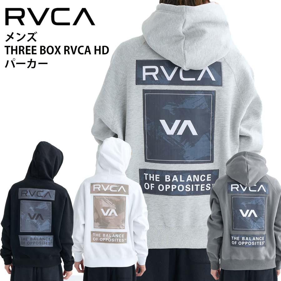RVCA（ルーカ） 正規品 メンズ パーカー 裏起毛 BF042-011 THREE BOX