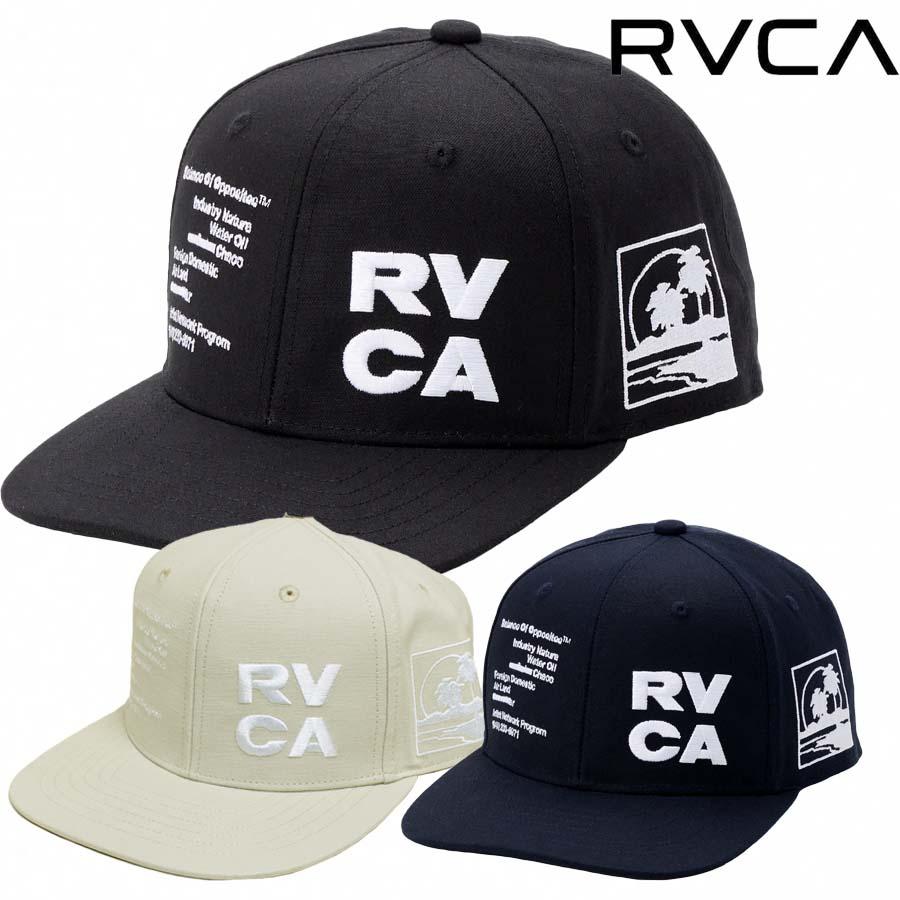 ルーク帽子　くろは RVCA（ルーカ） メンズ キャップ 帽子 平ツバ CAP BG041-902 RVCA