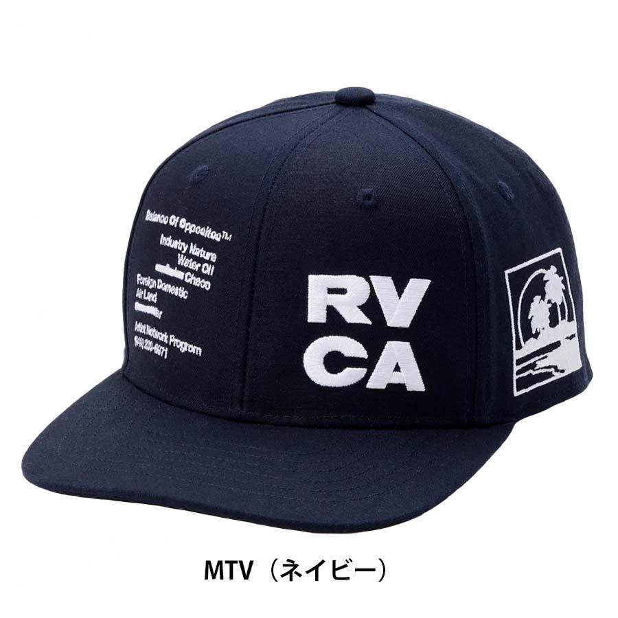 RVCA（ルーカ） メンズ キャップ 帽子 平ツバ CAP BG041-902 RVCA