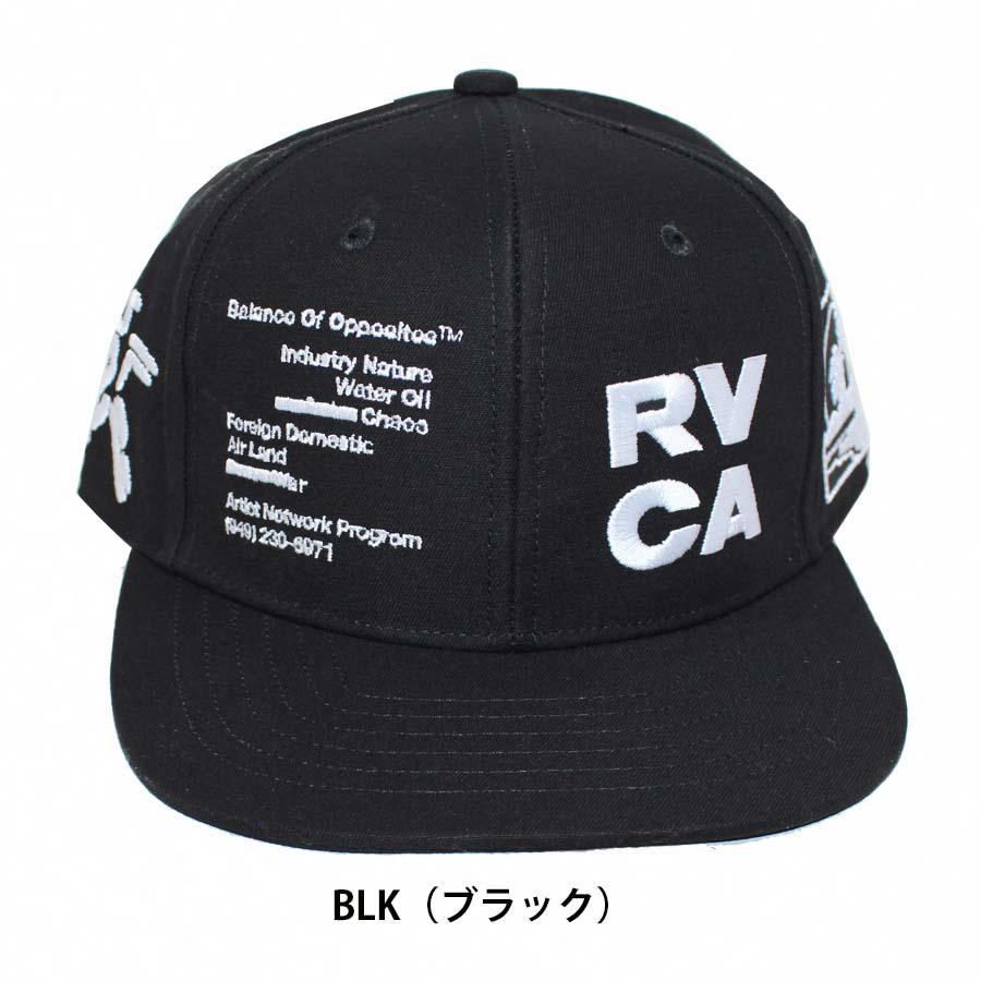 RVCA（ルーカ） メンズ キャップ 帽子 平ツバ CAP BG041-902 RVCA