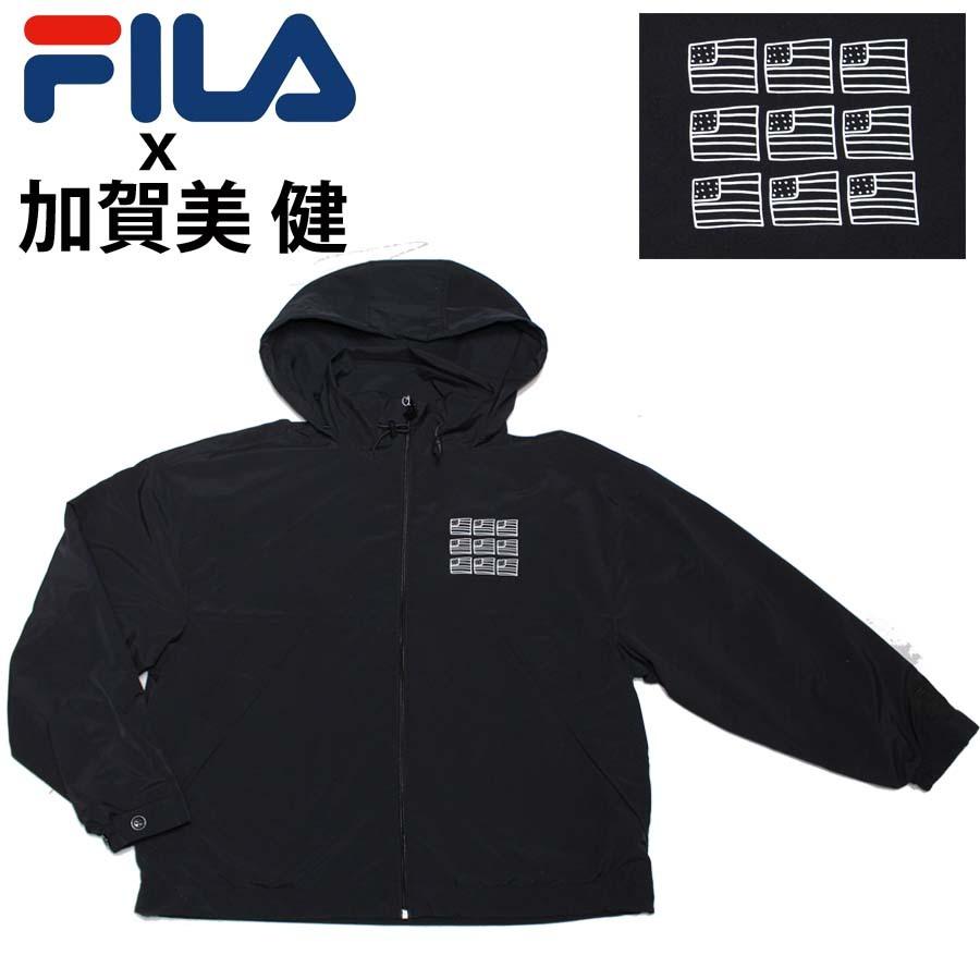 正規品 FILA HERITAGE ｘ Ken Kagami コラボ FS3000 シェルジャケット 加賀美健 KENKAGAMI フィラ FILA  メンズ 男性 フードイン ジャケット ブラック 黒 : fila-fs3000 : スクリーマー - 通販 - Yahoo!ショッピング