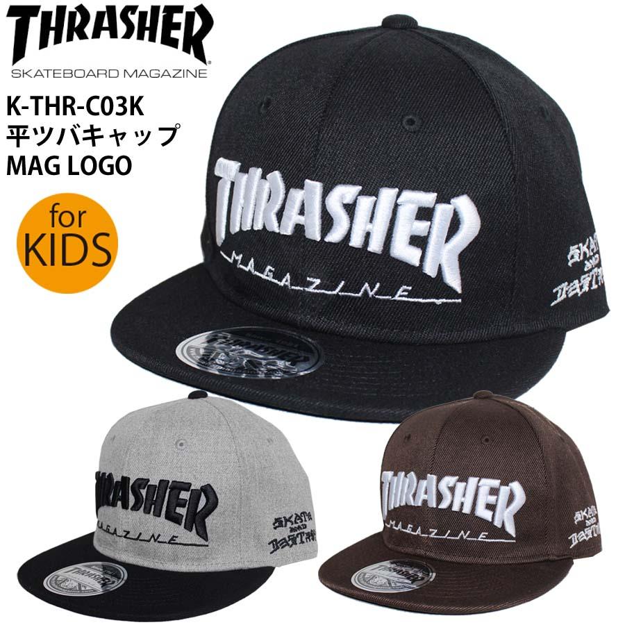THRASHER（スラッシャー） 正規品 子供用 ジュニア キッズ 子供 平つば