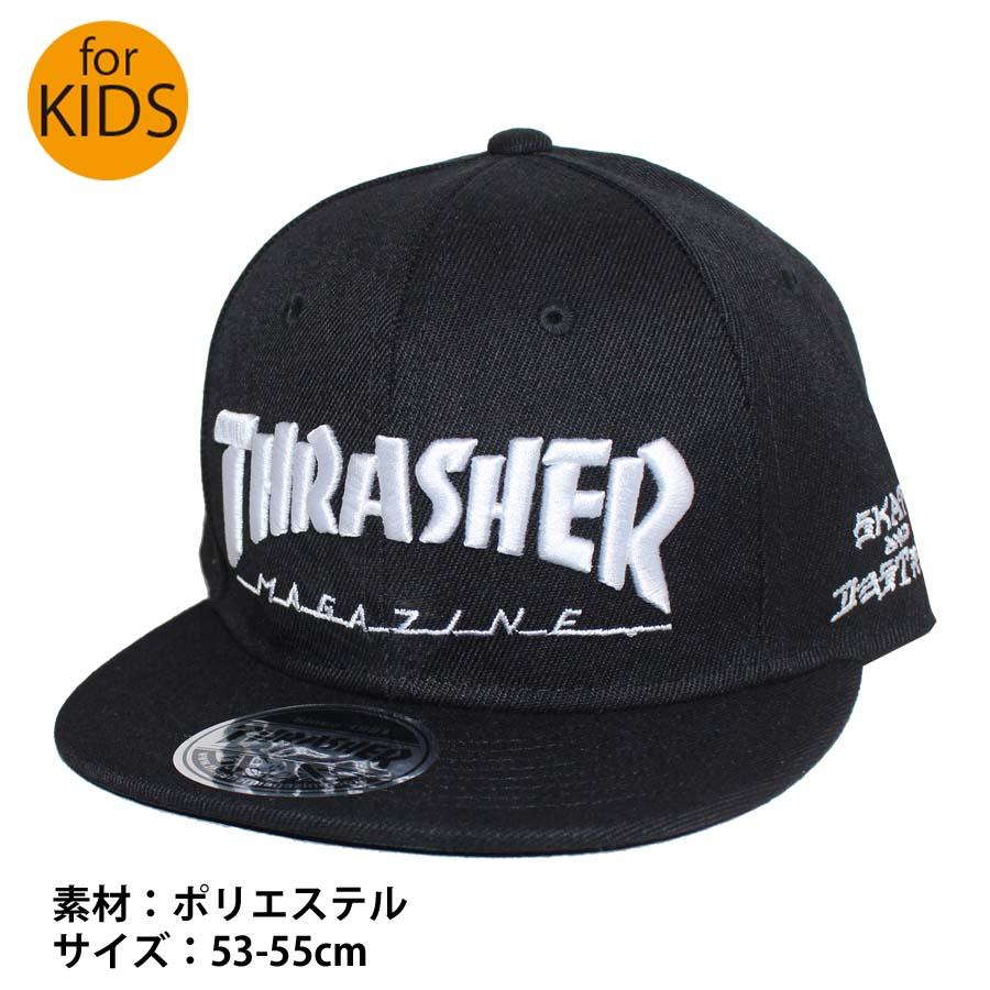 THRASHER（スラッシャー） 正規品 子供用 ジュニア キッズ 子供 平つば