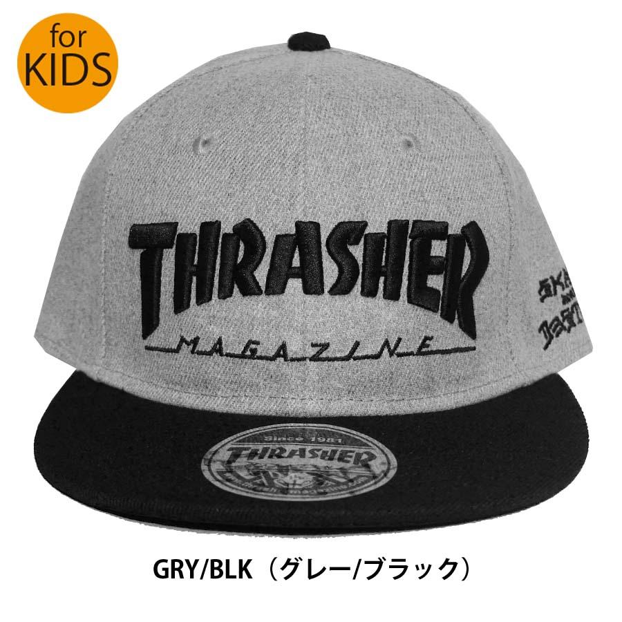 THRASHER（スラッシャー） 正規品 子供用 ジュニア キッズ 子供 平つば