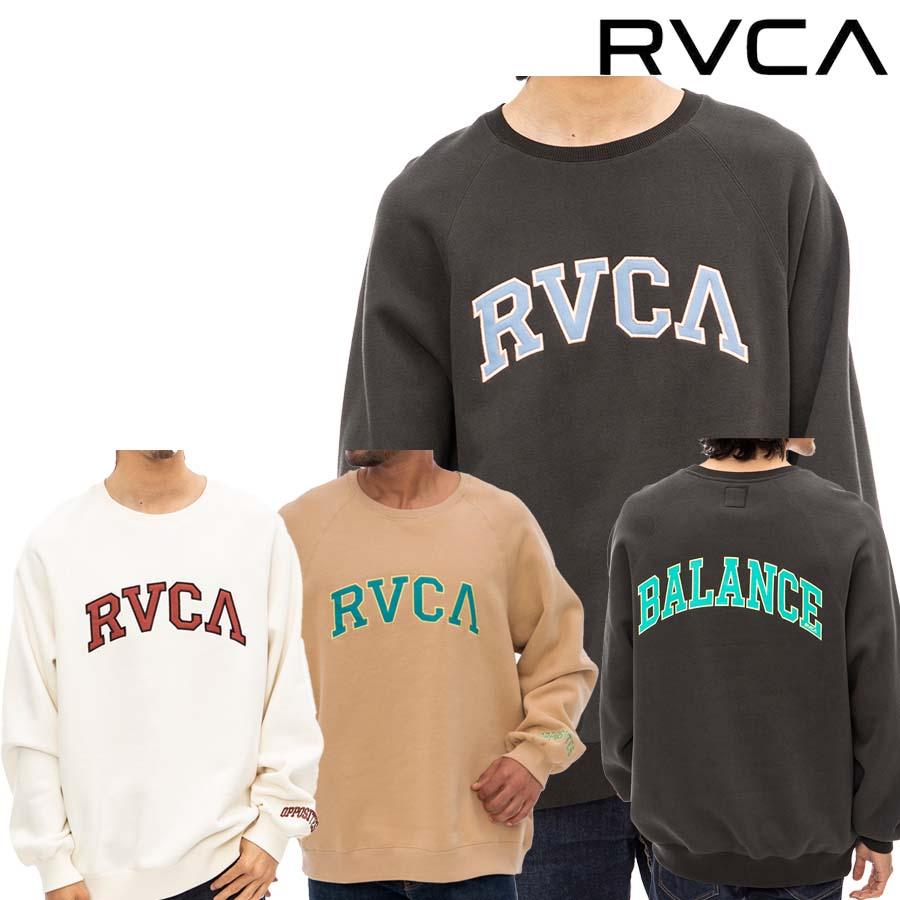 正規品 RVCA ルーカ 丸首 ラグランスリーブ 裏起毛 トレーナー BC042 