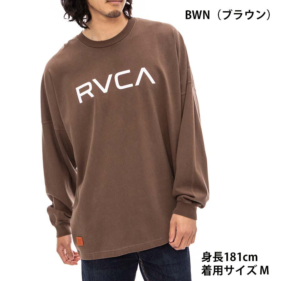 絶妙なデザイン 【人気ブラウン】RVCA長袖Tシャツ古着ロンT 茶色