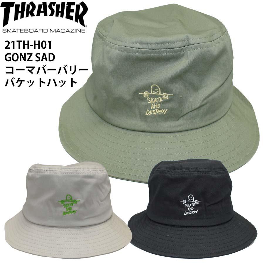 入手困難！サムロバーツのハット THRASHER（スラッシャー） 正規品 ハット THRASHER HAT 21TH-H01 GONZ