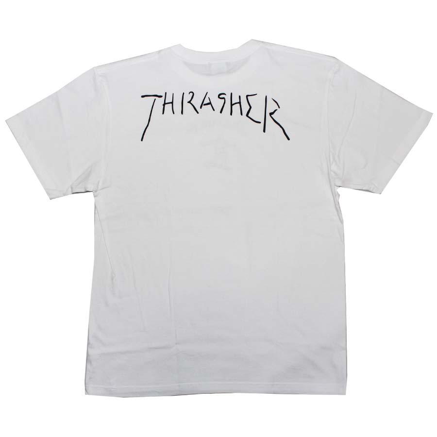THRASHER グレー Tシャツ マークゴンザレス　vintage THRASHER Thrasher スラッシャー プリントTシャツ ホワイト 白 マーク