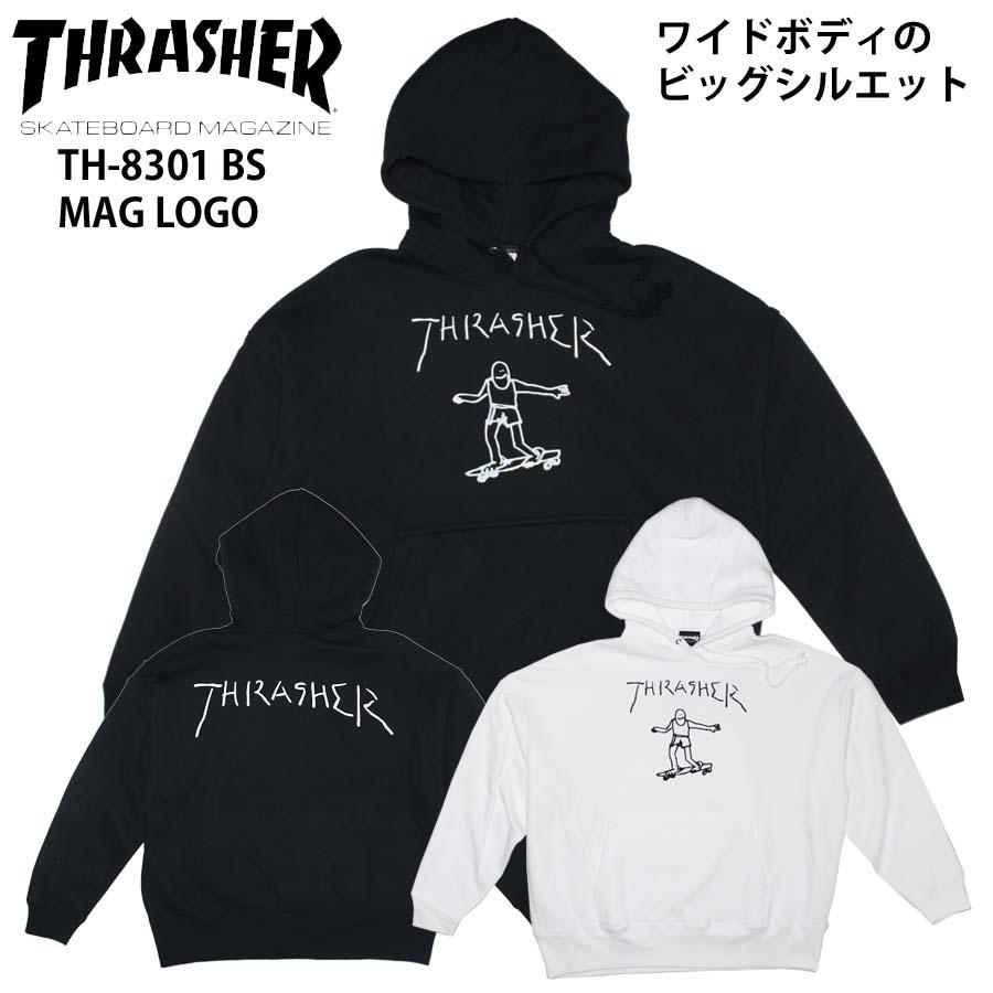 THRASHER（スラッシャー） 正規品 ゆったり ワイドボディ パーカー