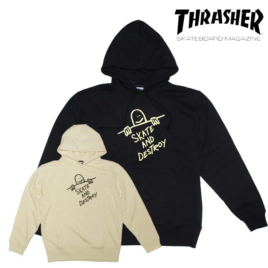 国内配送】 THRASHER スラッシャー モコモコボアプルオーバーパーカー