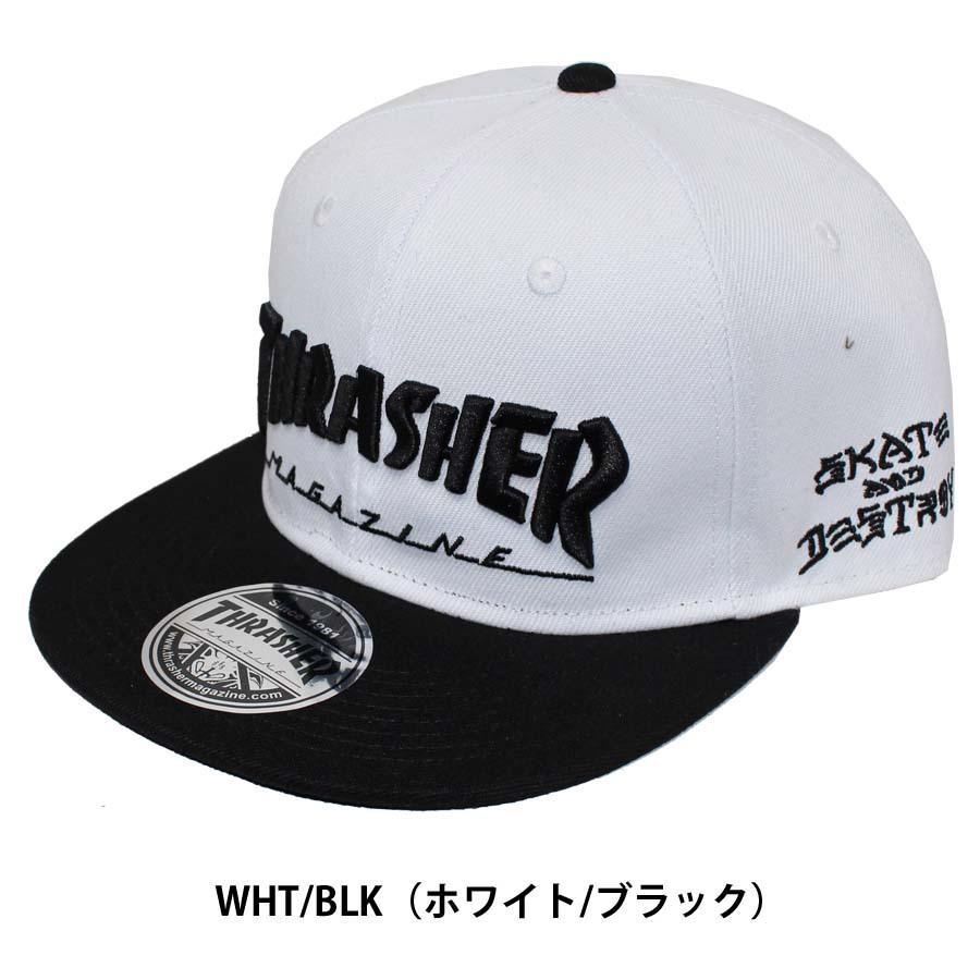 THRASHER（スラッシャー） 正規品 平ツバ キャップ THRASHER CAP THR