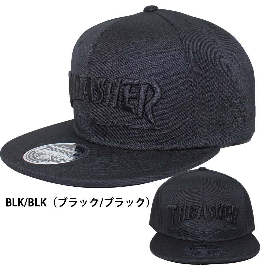 THRASHER（スラッシャー） 正規品 平ツバ キャップ THRASHER CAP THR
