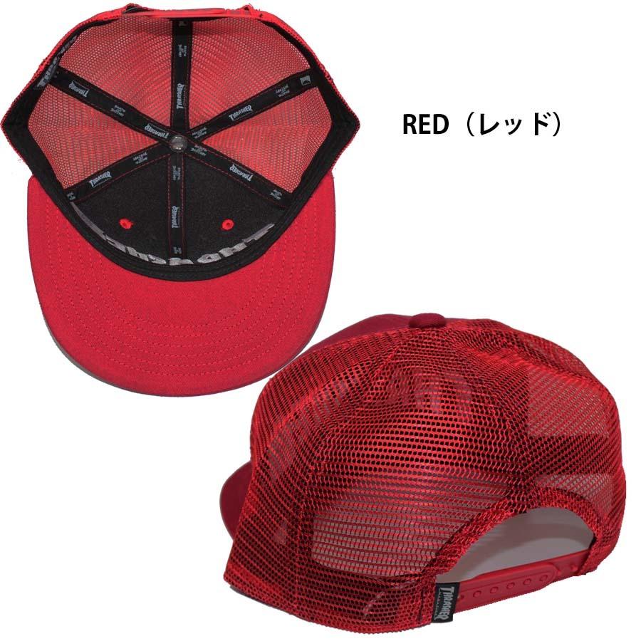 THRASHER（スラッシャー） 正規品 平ツバ メッシュキャップ THRASHER