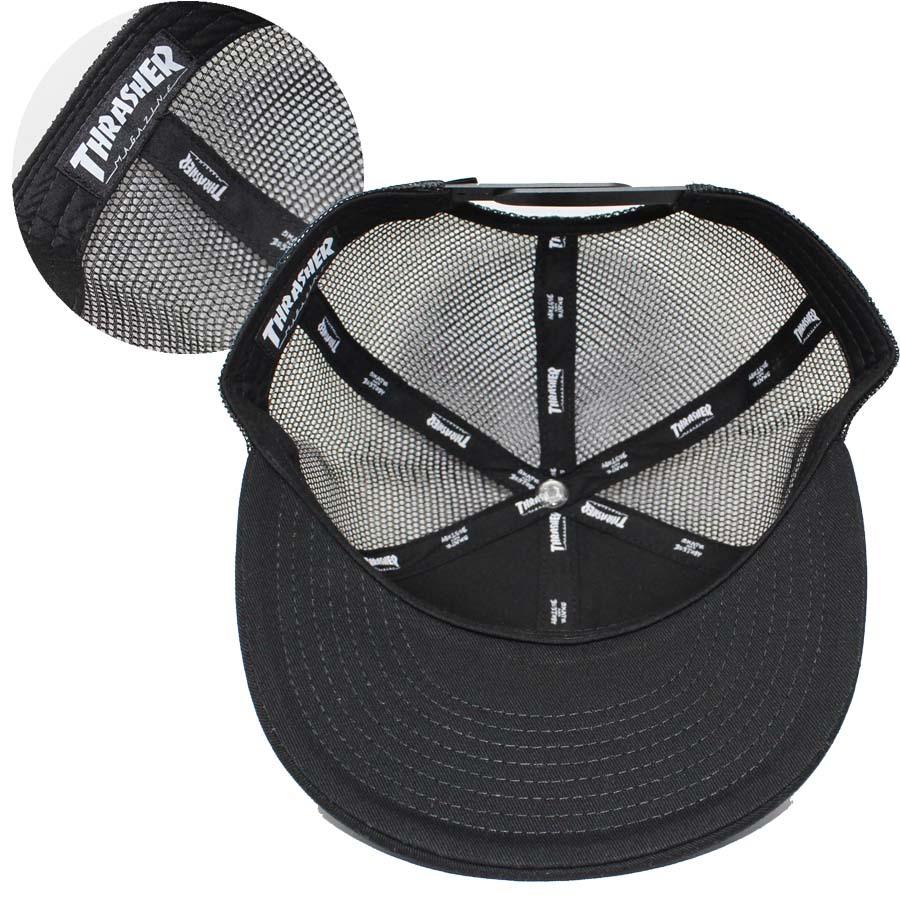 THRASHER 正規品 スラッシャー 平ツバ メッシュキャップ CAP THR-C04 