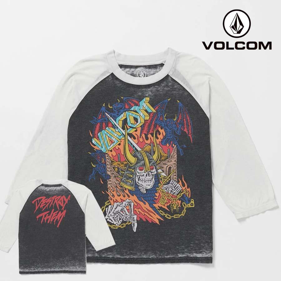 VOLCOMグラフィックプリントTシャツ3枚セット Lサイズ VOLCOM 正規品 ボルコム メンズ 7分袖 ラグラン Tシャツ
