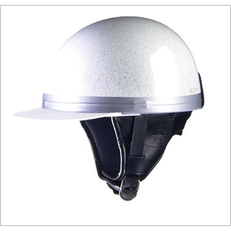  HARVE HS-501 コルクハーフヘルメット メタルホワイト