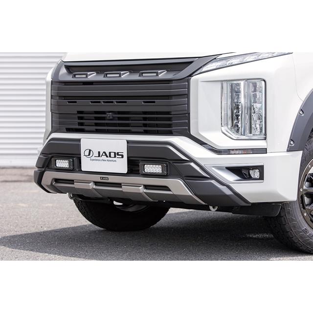 デリカd5 フロントバンパー　マットブラック JAOS フロントバンパーガード 塗装品 マットブラック デリカ D:5