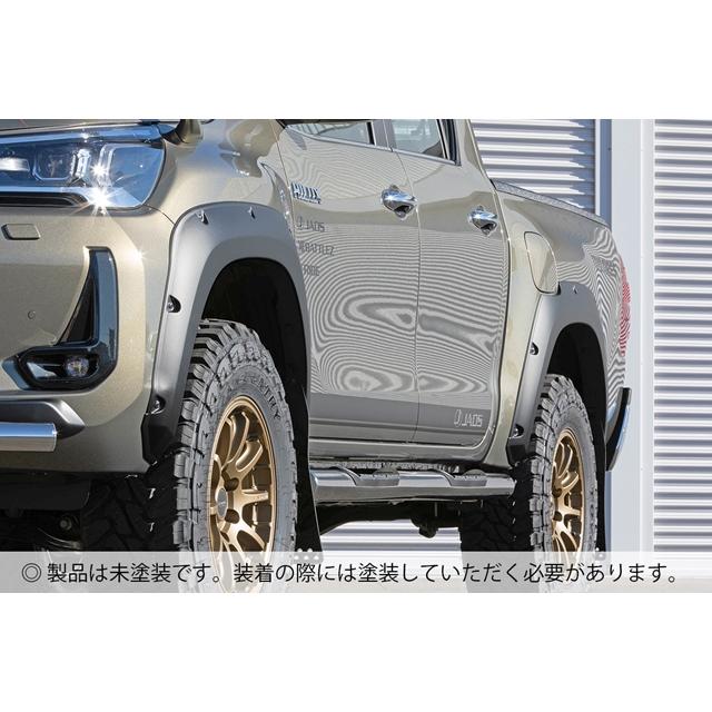 JAOS オーバーフェンダー type-X 未塗装品 ハイラックス 125系