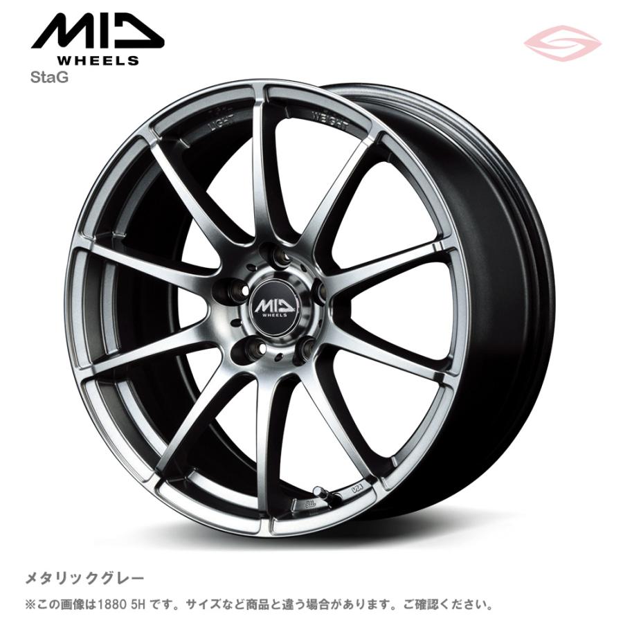 シュナイダー スタッグ アルミホイール 1本 13x4.0 +42 100 4H(メタリックグレー) / 13インチ SCHNEIDER STAG | マルカサービス