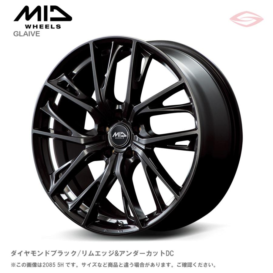 VERTEC ONE GLAIVE アルミホイール 1本 16x6.0 +43 100 4H(ダイヤモンドブラック/リムエッジ&UCDC) / 16インチ ヴァーテックワン グレイヴ | マルカサービス
