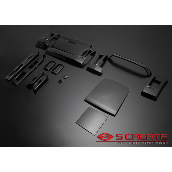 デリカD:5 インテリアパネル 17P[ピアノブラック] ウッドパネル : エス