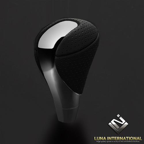 ヴェルファイア GGH/AGH/AYH30系 クローム×グレーレザー レクサスルック シフトノブ / ルナ インターナショナル LUNA | 