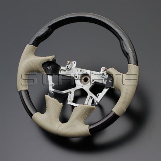 エルグランド E52 ガングリップ ステアリング (シルバーローズウッド/ベージュ) 2月末〜3月中旬頃入荷 | 