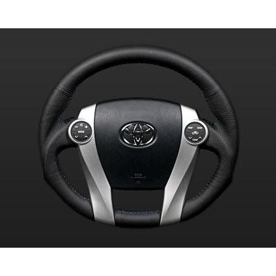 REAL(レアル) ステアリング プリウスZVW30 本革オールレザー ガン