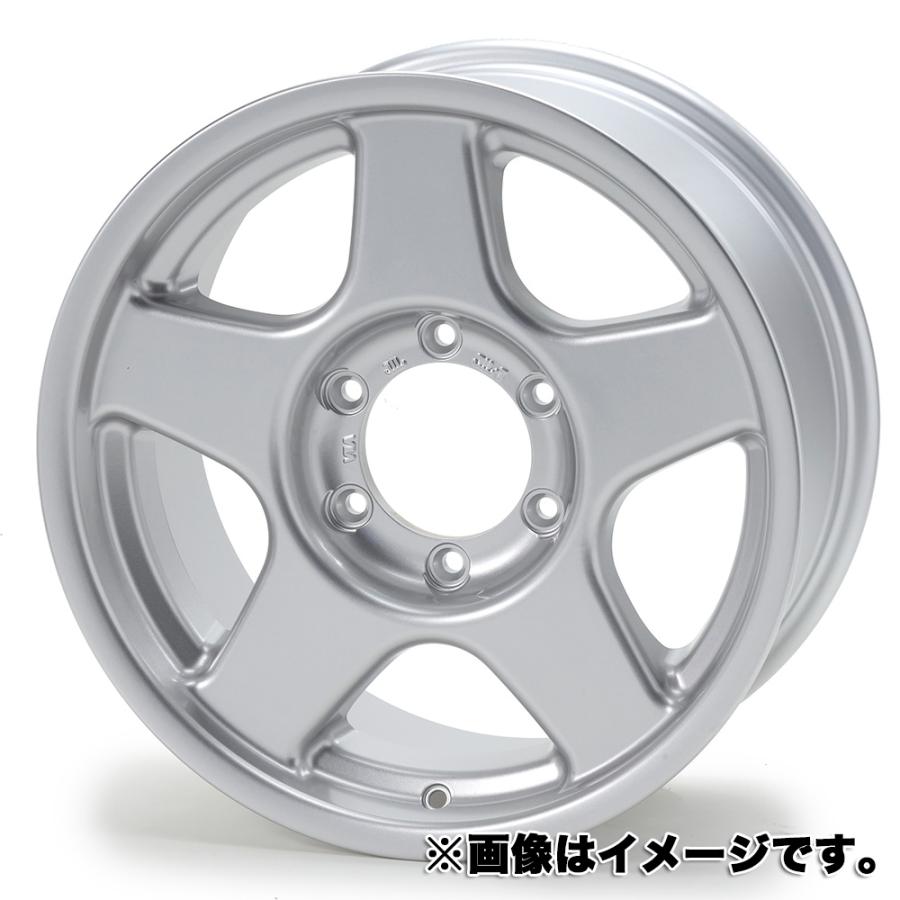 BRADLEY V アルミホイール(1本) 16x6.0 -6 139.7 5H(ブライトシルバー  