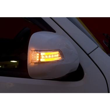 トムス LED ドアミラー ウィンカー ハイエース・レジアスエース TRH20#/KDH20#/GDH20#用 ブルーLED Ver. 素地 純正品番87950-TTH21-Z