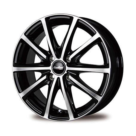 ユーロスピード V25 アルミホイール(1本) 14x5.5 +38 100 4H(ブラック