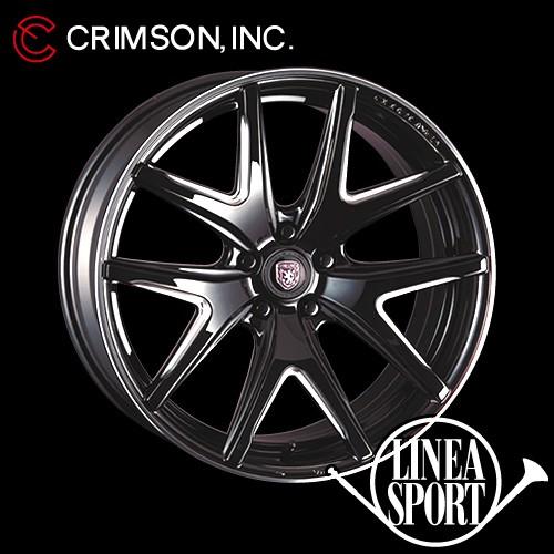 クリムソン リネア ヴィエリ ホイール4本セット 19x8.0 +45 112 5穴(BK 