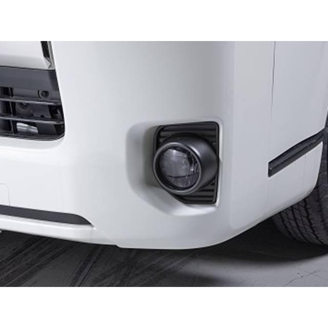 CRSフォグランプカバー　ハイエース CRS 3型後期-6型用 フォグランプカバー ダークスモーク ハイエース200