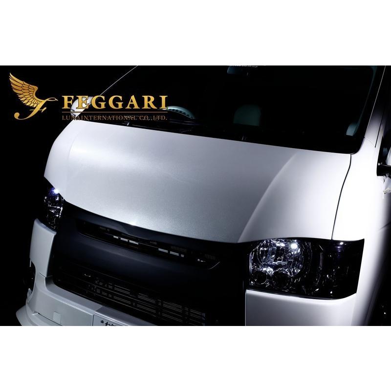 FEGGARI ハイエース 200系 デビル ボンネット パネル 塗装済 FEGGARI ハイエース 200系 デビル ボンネット パネル 塗装済