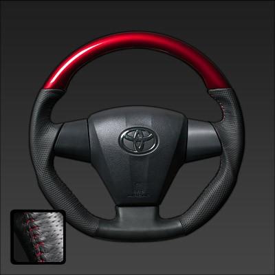 格安 Real レアル ステアリング ウィッシュ ウイッシュ Zgeg Zgew 3本スポーク車 ウッド 本革レザー パールレッド レッド 公式 Pesimexico Com