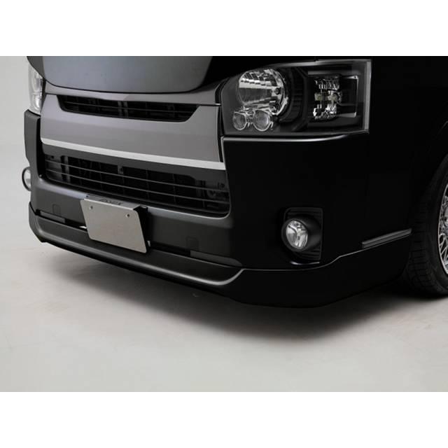 ハイエースワイド　FLEX製フロントリップスポイラー ブラックマイカ CRS essex フロントリップスポイラー Ver.4 ABS ブラックマイカ(209