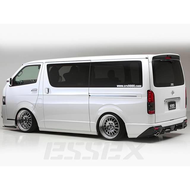 CRS QUATTRO リアバンパー ハイエース用 CRS QUATTRO ナロー用 リアバンパー ABS製 070&BK ハイエース200系