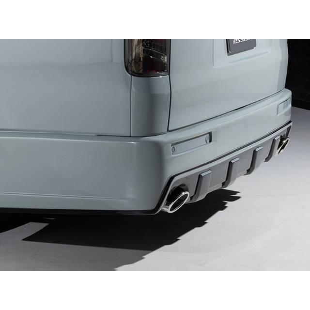 ハイエース 標準ナロー リアマフラーレスバンパー CRS LEGARE ナロー用 リアバンパー タイプステップレス マフラーレス