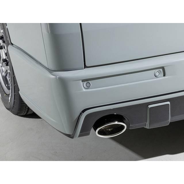 ハイエース 200系ナローリアバンパーマフラーレス全年式対応 CRS LEGARE ナロー用 リアバンパー タイプステップレス マフラーレス