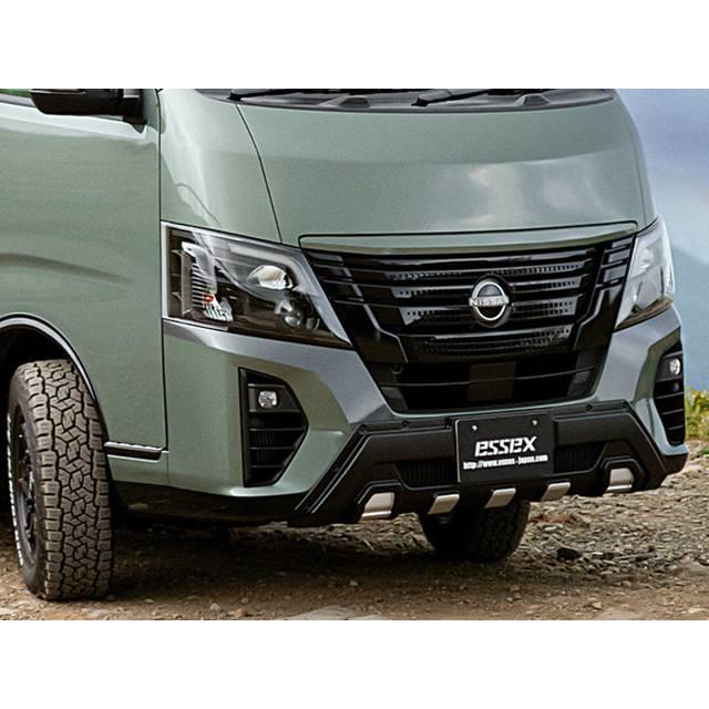 CRS essex キャラバン用 フロントバンパーガード マットブラック AES製