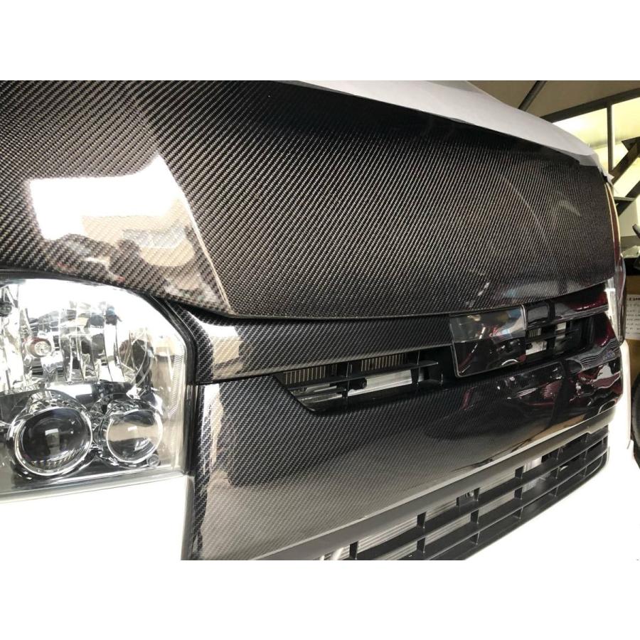 カーボン グリル 200系 4. 5 型 ハイエース 標準 ナロー バット